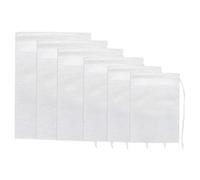 Bolsas de té sueltas, bolsa de té, tela transpirable no tejida con cordón, diseño ligero, malla fina, pie suave, fácil de llenar, almacenamiento compacto, bolsa de baño para bebidas de hojas