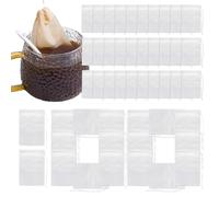 Bolsas de té sueltas vacías - Bolsas de té no tejidas con cordón | Bolsa de té vacía | Bolsa de baño multifuncional para pies transpirable con malla fina para té, accesorios de condimentos