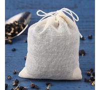 Bolsas de té vacías para 20 piezas con filtro de hilo para hierbas, té suelto, sopa aromatizante, bolsitas de té para cocinar, accesorios de cocina