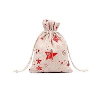 Bolsas de tela con cordón 10 unids/lote bolsas de algodón de Navidad 10x14 13x18cm muslin Candy Gifts joyas bolsas de embalaje bolsas de regalo con cordón bolsa de regalo y bolsa de yute bolsas de