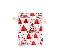 Bolsas de tela con cordón 10 unids/lote bolsas de algodón de Navidad 10x14 13x18cm muslin Candy Gifts joyas bolsas de embalaje bolsas de regalo con cordón bolsa de regalo y bolsa de yute bolsas de