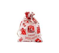 Bolsas de tela con cordón 10 unids/lote bolsas de algodón de Navidad 10x14 13x18cm muslin Candy Gifts joyas bolsas de embalaje bolsas de regalo con cordón bolsa de regalo y bolsa de yute bolsas de