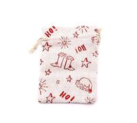 Bolsas de tela con cordón 10 unids/lote bolsas de algodón de Navidad 10x14 13x18cm muslin Candy Gifts joyas bolsas de embalaje bolsas de regalo con cordón bolsa de regalo y bolsa de yute bolsas de