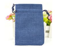 Bolsas de tela con cordón, 2. 0 unidades. Bolsas de lino con cordón, mezcla de algodón, paquetes de colores para embalaje, regalos, bodas, fiestas, Navidad, caramelos (5 tamaños), bolsas de yute con