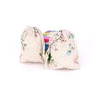 Bolsas de tela con cordón, 20 piezas/lote bolsas de algodón de lino 8 x 10 9 x 12 cm pequeñas fiestas favoritas colgantes nueces joyería embalaje bolsas muselina cordón bolsa regalo bolsa regalo bolsa