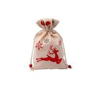 Bolsas de tela con cordón, 5 piezas/lote 15 x 23 cm, bolsa de algodón satinado, impresión de fiesta, regalo, cordón, lino, algodón, boda, favores de Apple, bolsas de caramelos, bolsas de yute, bolsas