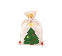 Bolsas de tela con cordón, 5 piezas/lote 15 x 23 cm, bolsa de algodón satinado, impresión de fiesta, regalo, cordón, lino, algodón, boda, favores de Apple, bolsas de caramelos, bolsas de yute, bolsas