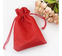Bolsas de tela con cordón 50 unids/lote 7 x 9 cm color caqui lona natural lino joyería viaje bolsa de almacenamiento mini caramelo yute bolsas de embalaje bolsas para regalo bolsas de yute bolsas de
