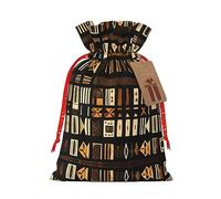Bolsas de tela de barro africano con estampado tribal versátiles a granel, elegantes bolsas reutilizables para cualquier ocasión