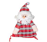 Bolsas de tela para Navidad, bolsas de regalo de Papá Noel, bolsas de tela para muñecas, decoración de Navidad, reutilizables, con cordón, bonitas bolsas de regalo para vacaciones