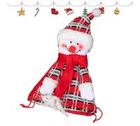 Bolsas de tela para Navidad, Bolsas para muñecas de Navidad, Bolsas de tela Bolsas para muñecas de Papá Noel, Bolsa de dulces reutilizable con cordón para decoraciones navideñas para Navidad