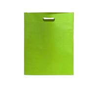 Bolsas de tela para regalos con asas, 20 Bolsas Reutilizables No Tejidas, Bolsas de Regalo para Decoración de Cumpleaños y fiestas (Verde, 20)