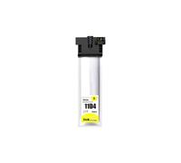 Bolsas de Tinta T11C1 T11D1 compatibles con Epson WF-C5390DW C5890D | Tinta pigmentada, chip incluido.(T11D4-Y)