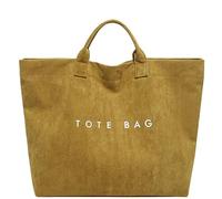 Bolsas de tota de gamuza sintética bolsos de hombro grandes para mujeres diariamente (marrón claro)