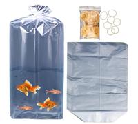 Bolsas de Transporte de Pescado | Bolsas de Pescado Transparentes Antifugas 50X, Bolsas de Transporte de Expedición de Acuario, Bolsa de Pescado Engrosada para Casa, Acuarios, Pescadería