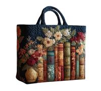 Bolsas de transporte florales para mujer | de hombro vintage con diseño floral, técnicas de acolchado y tela resistente al desgarro para DWomen | Para profesores, estudiantes, escuela