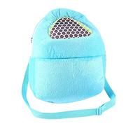Bolsas de Transporte para Mascotas, hámster, Rata, Erizo, Conejo, Saco de Dormir, Transpirable, portátil, para Viajes, Mochila con Correa para el Hombro (Color: Azul)
