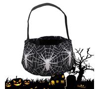 Bolsas de trato de Halloween portátiles organizadores no tejidos con asas, cestas de almacenamiento para de miedo, ideales para mujeres, niños, niñas, adolescentes, jóvenes, hermanas, hijas