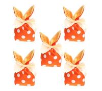 Bolsas de Treat de Pascua para niños, Bolsas de tratado de Easter Bunny - Bolsas de dulces Bunny Ears Pouch | Boldes de regalo 5x con, favores de fiesta decoraciones de Pascua para bocadillos de gall