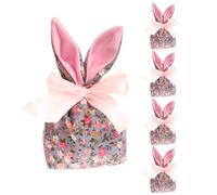 Bolsas de Treat de Pascua para niños, Bolsas de tratado de Easter Bunny | Bunny Ears Godie Bolss Almacenamiento de dulces,5x bolsas de regalo reutilizables con, favores de fiesta, decoraciones de Pas