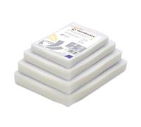 Bolsas de Vacío Gofradas COMBO HOGAR 4 tamaños: 150x200mm - 170x250mm - 200x200mm - 200x300mm (25 uds. cada tamaño) | Bolsas de vacío para alimentos | Para todo tipo de envasadora al vacío | Sin BPA
