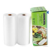 Bolsas de Vacío para Alimentos, 2 Rolls 20x1500cm, Bolsas para Envasar al Vacio, Rollos de Vacío para Alimentos, Por KitchenBoss