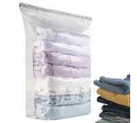 Bolsas de Vacío para Almacenamiento,Sin Bomba Ahorro de Espacio | Bolsas Selladoras al Vacío para Ropa,para Hogar Viajes Residencia Universitaria Equipaje Almohada Edredón Manta Ropa de Cama