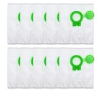 Bolsas de vacío Sebo para Airbelt D, filtración de cuatro capas, gran capacidad, no tejidas, 8120ER, repuesto blanco, paquete de 4/10 (paquete de 10)