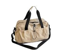 Bolsas de viaje de gran capacidad con separación en seco y húmedo, diseño expandible y almacenamiento ajustable para equipo de entrenamiento, bolsa de lona expandible para gimnasio, beige, Mass Beauty