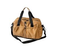 Bolsas de viaje de gran capacidad con separación húmeda y seca, bolsa de gimnasio, diseño expandible y almacenamiento ajustable para equipo de entrenamiento, tela Oxford, bolsa de noche, Khaki, Mass