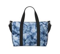 Bolsas de viaje de mármol azul oscuro para mujer, bolsas de viaje duraderas, bolsas de gimnasio para viajes nocturnos