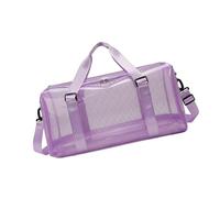 Bolsas de viaje de PVC impermeables de gran capacidad, prácticas, para gimnasio, actividades al aire libre, bolsa deportiva ligera de PVC con función resistente al agua, Purple, Mass Beauty