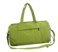 Bolsas de viaje deportivas de nailon de gran capacidad, cierre de cremallera y correa de hombro reforzada, bolsa cruzada compacta para gimnasio a oficina, Green, Mass Beauty