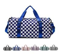 Bolsas de Viaje Mujer Impermeable,Bolsa Gimnasio con Compartimento para Zapatos,Bolsa Deporte Grande,Duffle Bag,Gym Bag (Azul)