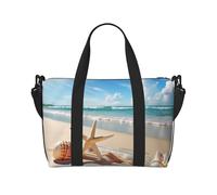 Bolsas de viaje para artículos personales, bolsa de equipaje de mano, bolsa de entrenamiento, ligera, impermeable, deportiva, bolsa de gimnasio, bonita bolsa de playa y conchas marinas para mujeres y