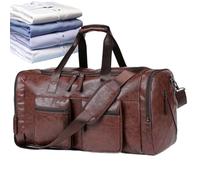 Bolsas de viaje para hombre estilo Duffel | Piel sintética de gran capacidad portátil | Bolsa de viaje para hombre Bolsa de viaje Bolsa de noche - para escapadas de fin de semana, fitness, viajes