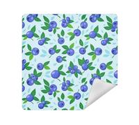 Bolsas de viaje para lentes de cámara, autoadhesivas, portátil, organizador de maquillaje, envoltura, 13.8 x 13.8 pulgadas, organizadores de cosméticos para viajes, blueberry, 17.7x17.7in