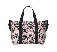 Bolsas de viaje para mujer, bolsas de viaje para fin de semana, sencillas, lindas y bonitas flores de serpiente, bolsa de viaje, bolsa de viaje para deportes, gimnasio, para hombres y mujeres