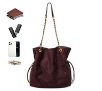 Bolsas de viaje para mujer | Bolso de mano ligero Hobo de trabajo, bolsas de hombro de viaje | para oficina, laptop, gimnasio, escuela, hospital, noche, fin de semana, mamá, profesora, marrón (dark