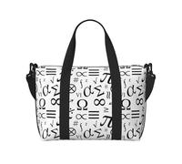 Bolsas de viaje para mujer, con estampado de símbolo de matemáticas, bolsa de viaje, artículos personales divertidos, esenciales de viaje, bolsa de gimnasio para hombres y mujeres
