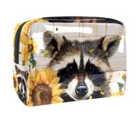 Bolsas de viaje transparentes para artículos de tocador, bolsa de aseo transparente ligera, controlador de juegos, calavera de neón, bolsa de cosméticos transparente multiusos para viajes, Multicolor