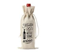 Bolsas de vino con cordón, fundas para botellas de vino tinto, bolsa de champán, bolsa de embalaje de arpillera, bolsa de embalaje de boda, fiesta, decoración de vino, un color, N18