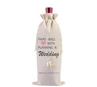 Bolsas de vino de regalo de compromiso para parejas, bolsas de vino de compromiso que combinan bien con planificación de boda, bolsas de regalo de vino, bolsas de regalo de compromiso, bolsas de