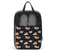 Bolsas de zapatos de golf para viajes, mujeres y hombres, bolsas de zapatos de viaje con estampado de zorro para empacar en maleta, bolos, danza, punta, fútbol, tacos, organizador para gimnasio, con