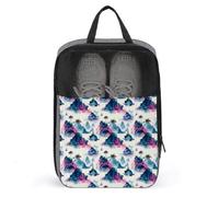 Bolsas de zapatos de golf para viajes, mujeres y hombres, bolsas de zapatos de viaje con estampado de isla de verano para empacar en maleta, bolos, danza, punta, fútbol, tacos, organizador para