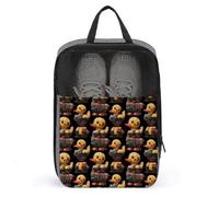Bolsas de zapatos de golf para viajes, mujeres y hombres, bolsas de zapatos de viaje con estampado de pato cibernético para empacar en maleta, bolos, danza, punta, fútbol, tacos, organizador para