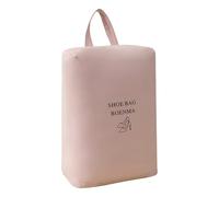 Bolsas De Zapatos De Viaje - Organizador De Almacenamiento De Zapatillas, Portátil | Juego De Cubo De Embalaje Para Carrier Plegables, Solución De Bolso Para Botas De Paseo, Zapatos De Pe, Rosa