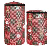 Bolsas de zapatos para lavadora Sneaker Wash Bag 2pcs Mesh Laundry Bag Para Zapatos Bolsa Para Lavar Zapatos Patrón Ilustración Imagen de Navidad, Modelo de Ilustración Imagen de Navidad, 1 tamaño,