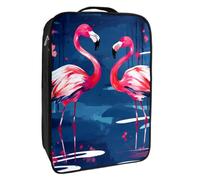 Bolsas de Zapatos para Viajes,Bolsas de Zapatos de Viaje para Embalaje,Bolsa de Viaje de Zapatos,Flamingo Rayas Flores Rosas