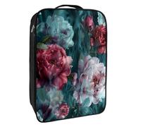Bolsas de Zapatos para Viajes,Bolsas de Zapatos de Viaje para Embalaje,Bolsa de Viaje de Zapatos,Flor de peonía de la Vendimia